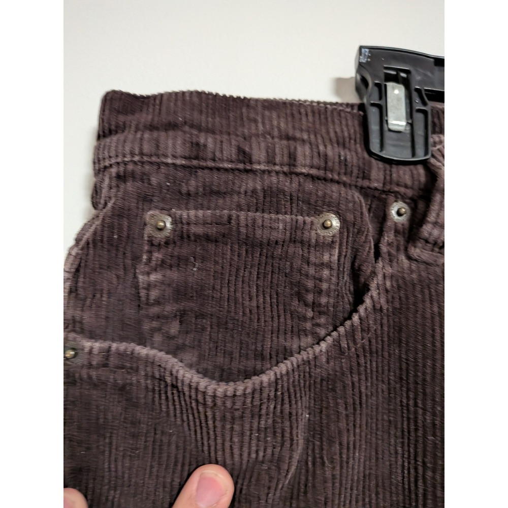 Lauren Ralph Lauren Brown Corduroy Pants Classic Bootcut Womens 12 LRL Jeans Co - Picture 8 of 13